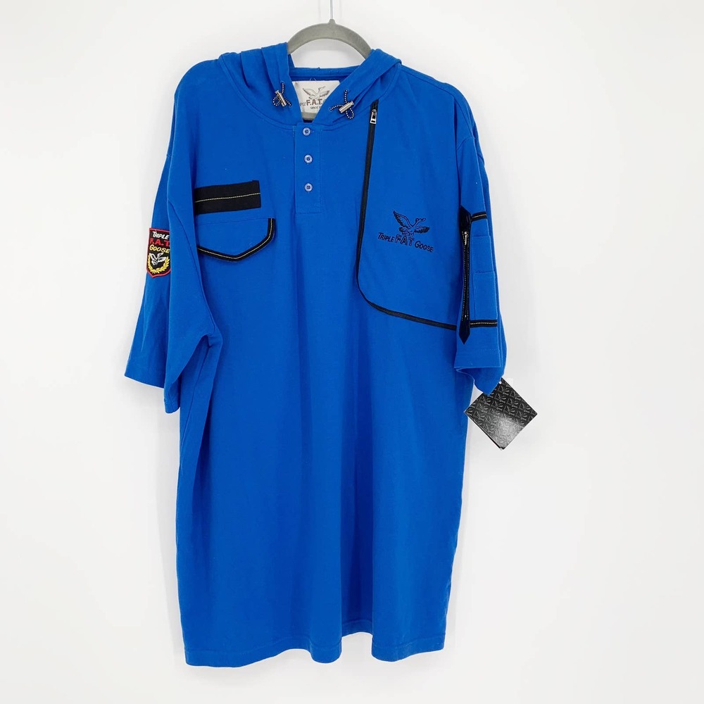 Triple F.A.T. Goose | Hooded Short Sleeve Polo Shirt, XXL